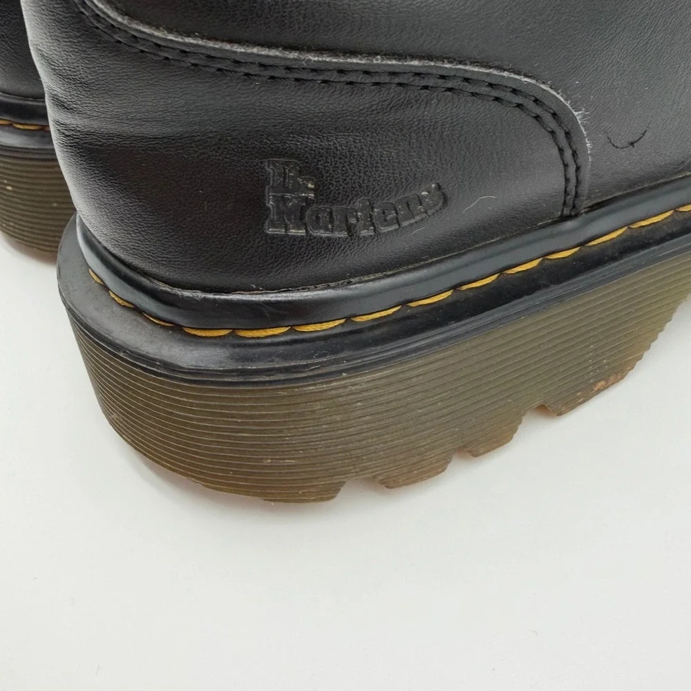 Dr. Martens Kent Black Leather Oxford Shoes Mens 11 AW004 Lug Sole Low Top